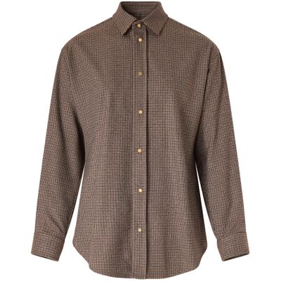 Darkpark Anne Suit Shirt In Brown