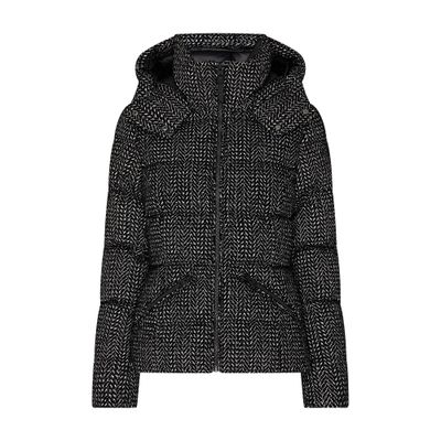 Mackage Madalyn Flocked Medium Down Coat In Black