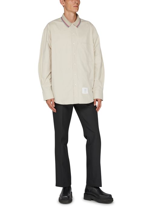 THOM BROWNE Long sleved oversized shirt