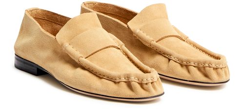 THE ROW Soft loafers in leather