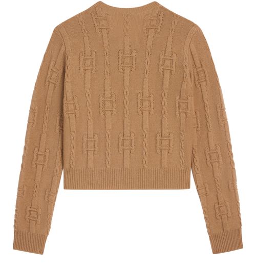 CELINE Crewneck sweater in chains cashmere