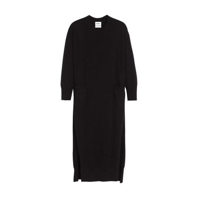 Barrie Iconic Knit Midi Dress In Black
