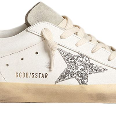 Golden Goose Super-star Sneakers In White_ice_silver_coffee_brown