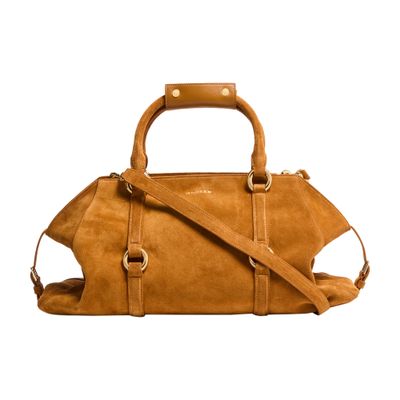 Alexander Mcqueen Farringdon Medium Handbag In Sand