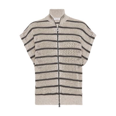 Dazzling Net cardigan