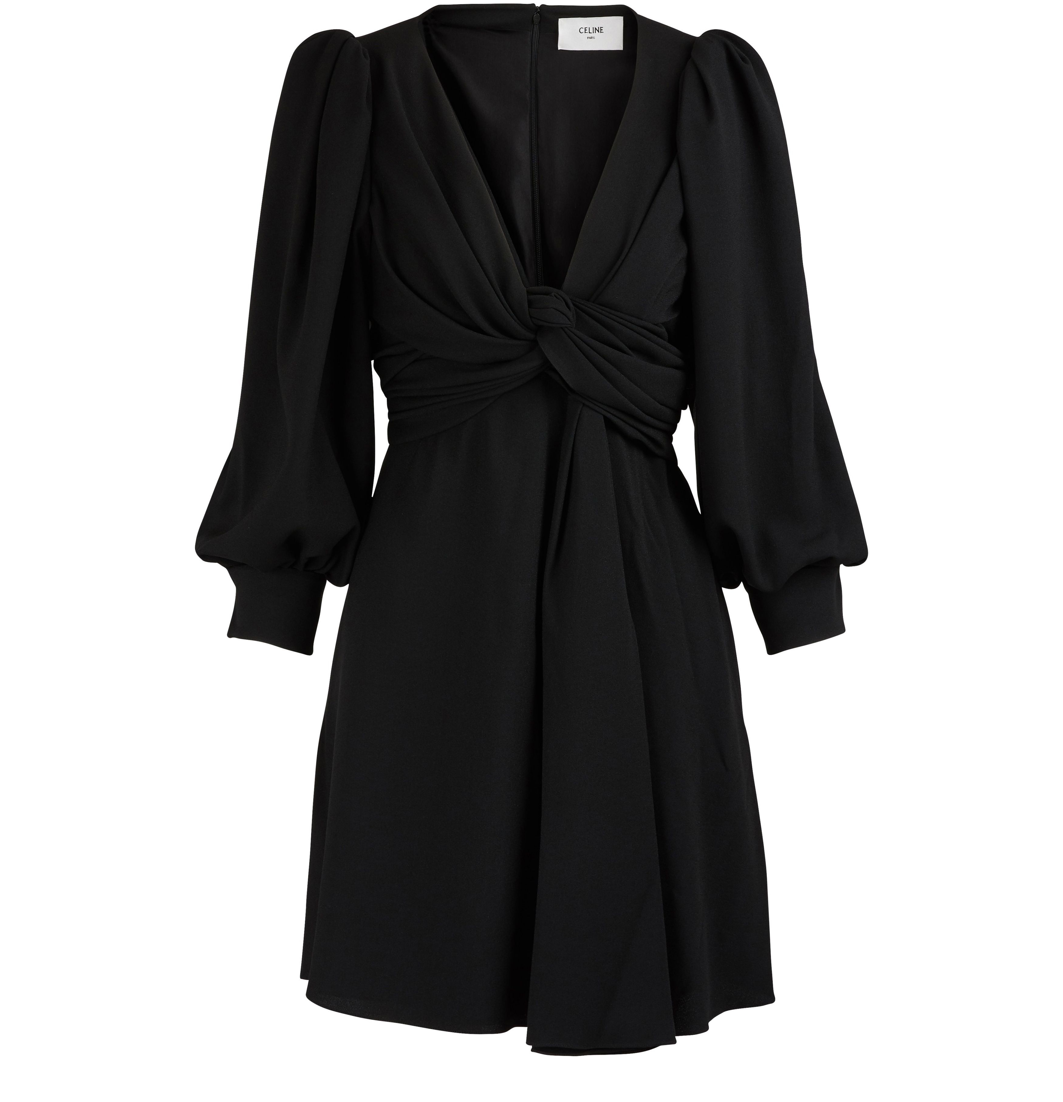 Draped sablé dress