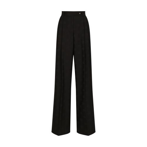 Dolce & Gabbana Straight Leg Tailored Trousers In Black