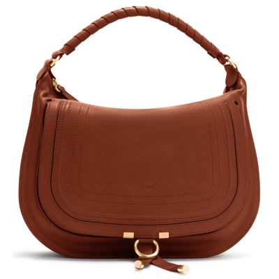 Chloé Marcie Shoulder Bag In Brown