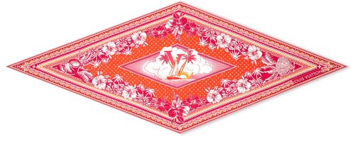 LOUIS VUITTON Losange en soie LV Océan