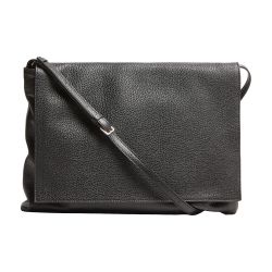 ショルダーバッグ・ポシェット THE ROW BLACK LEATHER MESSENGER BAG NAN Nan Messenger Bag Black in Leather – The Row