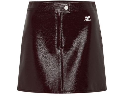 COURREGES Mini-jupe en vinyle Réédition