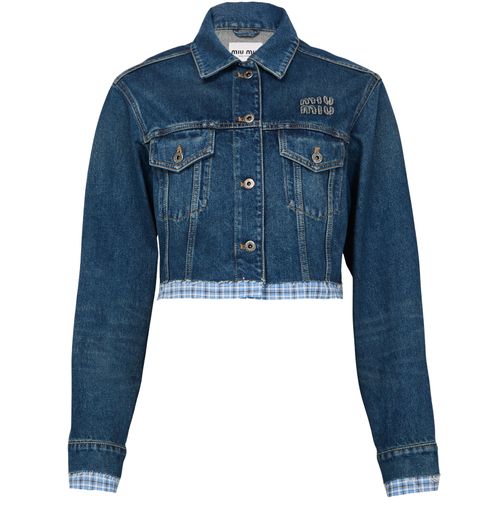 MIU MIU Kurze Jacke aus Denim