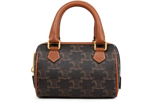 CELINE Mini Boston in Triomphe in canvas