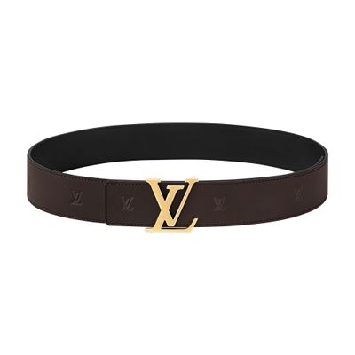 Louis Vuitton Lv Initiales Blason 40mm Reversible Belt In Brown