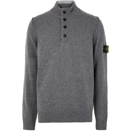 STONE ISLAND Logo patch sweater