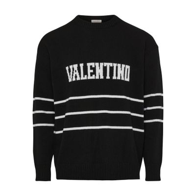 Valentino Wool  Sweater In Black