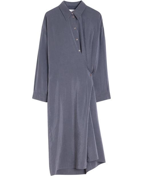 LEMAIRE Straight collar twisted shirt dress