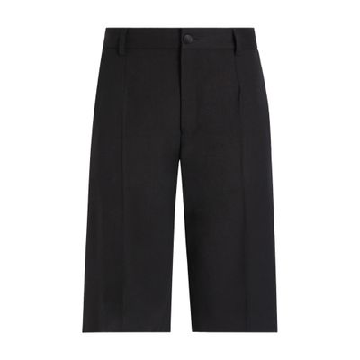 Dolce & Gabbana Tailored Knee-length Shorts In Black