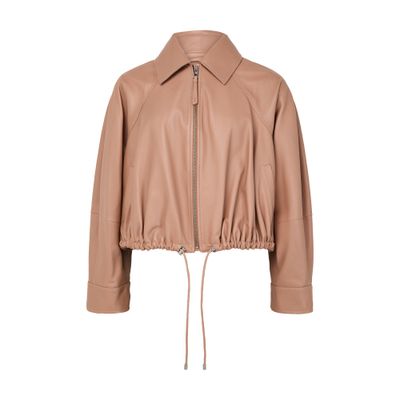 Balloon jacket in nappa leather
