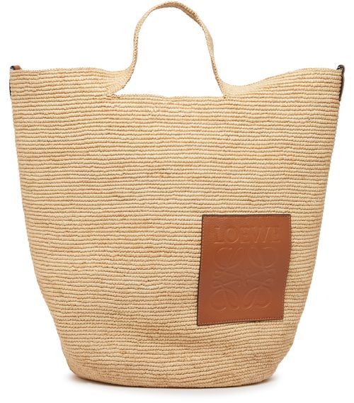 LOEWE Slit large basket bag in raffia