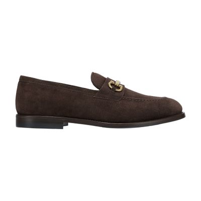 Brunello Cucinelli Horsebit-embellished Suede Loafers In Brown