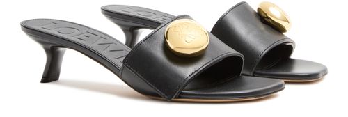 LOEWE Pebble slides 45 in soft calfskin