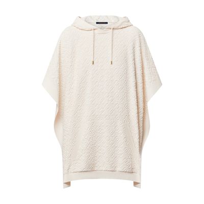 Louis Vuitton Monogram Flower Toweling Poncho In White