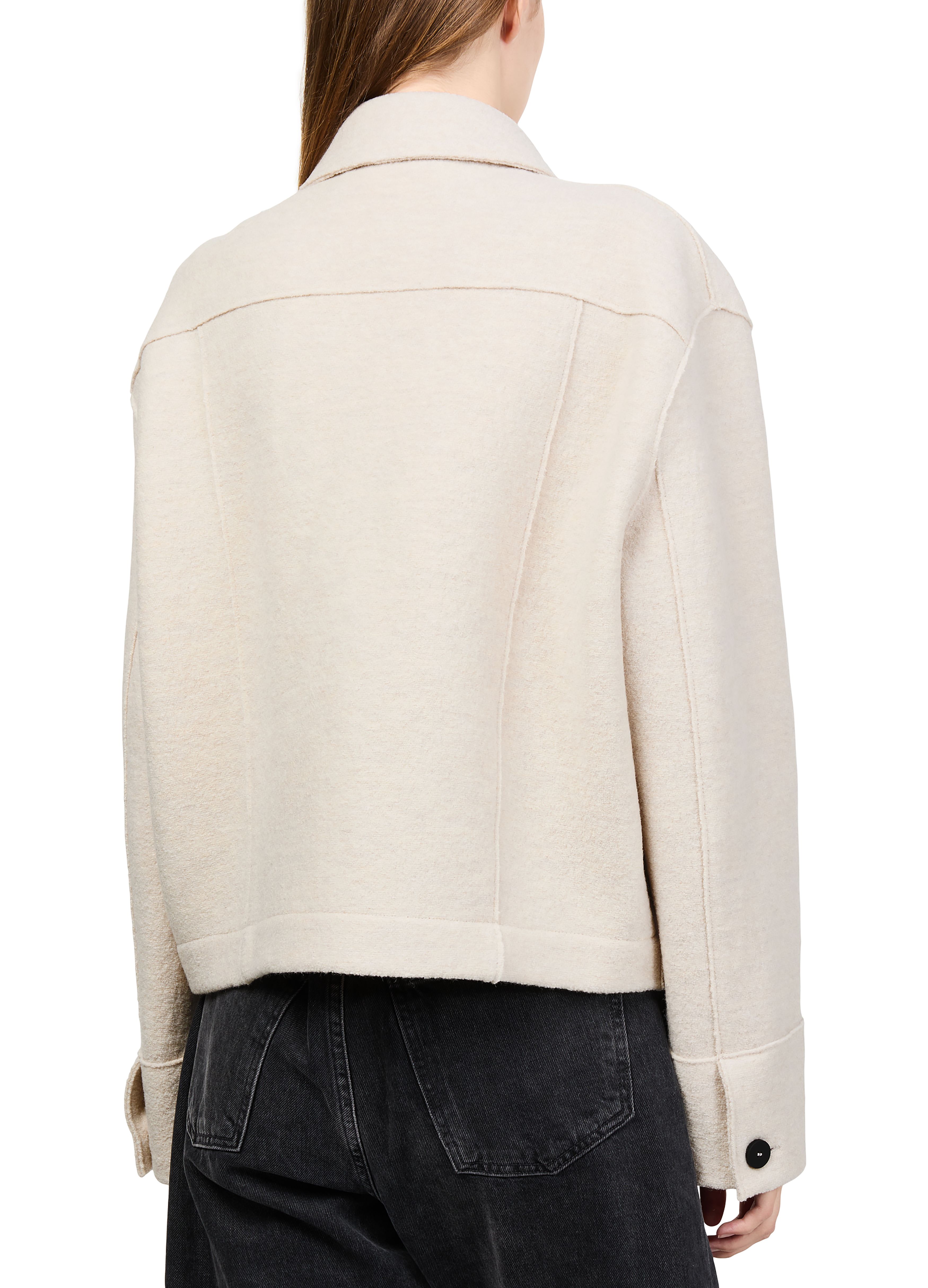 Boiled wool short jacket thumbnail 5