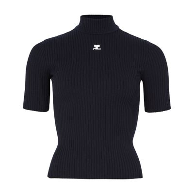 Short sleeves knit jumper
