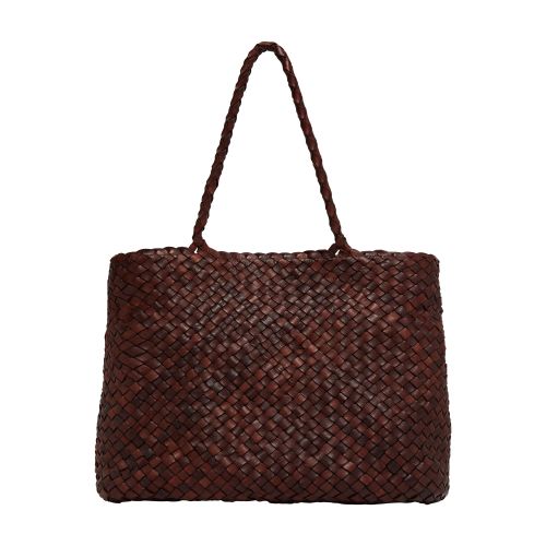 Dragon Diffusion Vintage Mesh Tote Bag In Bruciato