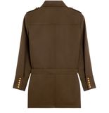 Cashmere Diagonal CELINE★素敵！Beige Jacket Gris Saharienne