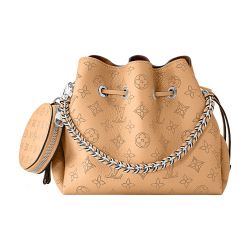 Louis+Vuitton+Bella+Bucket+Bag+Beige+Leather for sale online