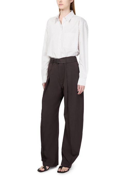 LEMAIRE Voluminöse Hose mit Gürtel