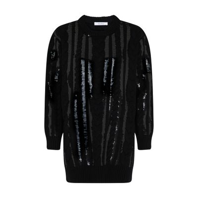 Max Mara Mambo Mini Knitted Dress In Black