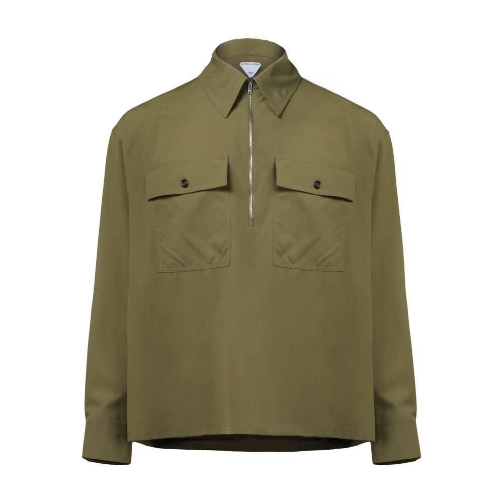 Lightweight cotton serge overshirt thumbnail 7