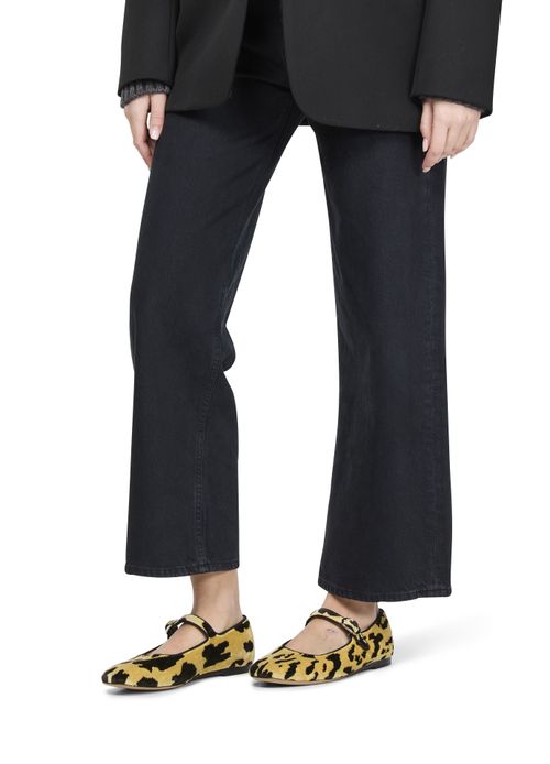 LE MONDE BERYL Mary Jane Bevilacqua velvet ballet flats