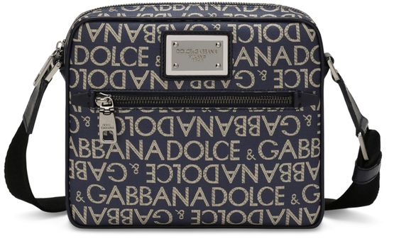 Men's Coated jacquard crossbody bag | DOLCE & GABBANA | 24S