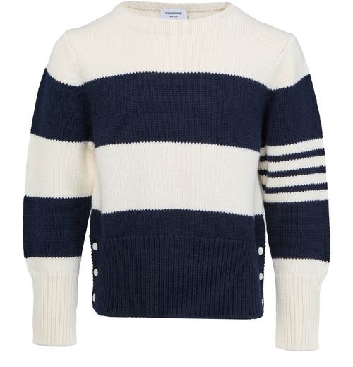 THOM BROWNE 4Bar round neck sweater
