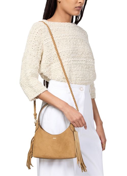 COACH Brooklyn 23 suede with fringe detailing shoulder bag