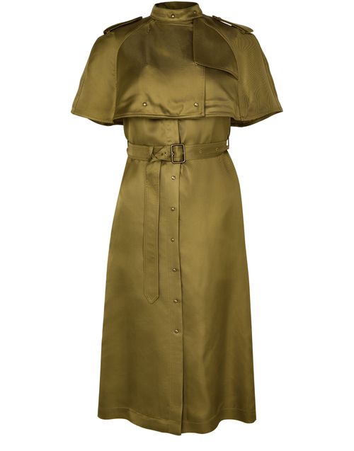 BURBERRY Cinched trench coat-style dress