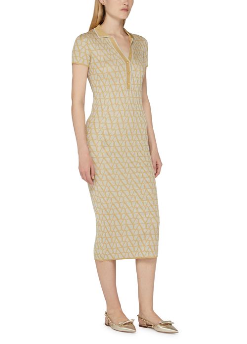 VALENTINO GARAVANI Iconographe pattern knit skirt