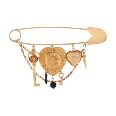 Dolce & Gabbana Devotion Keychain In Multicolor