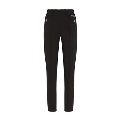 Dolce & Gabbana Full Milano Logo Track Pants In Black