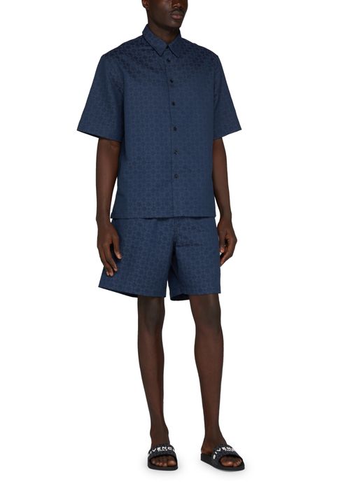GIVENCHY Bermuda shorts in shiny monogram 72 denim