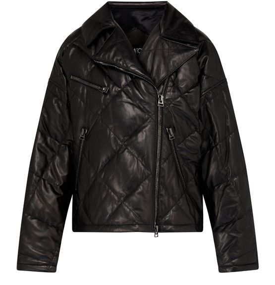 Tom Ford Leather Puffer Jacket - Black