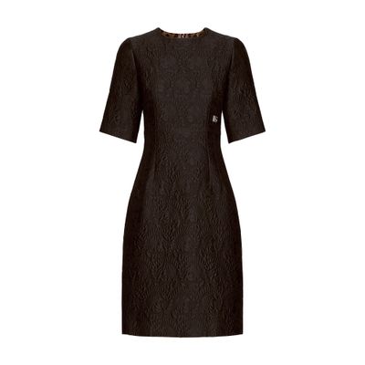 Shop Dolce & Gabbana Fit-and-flare Midi Dress In Black