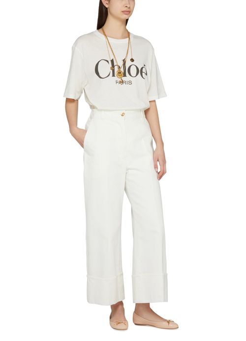 CHLOE Chloé logo t-shirt in cotton