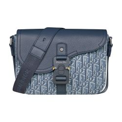 Men's Small Saddle Messenger Bag with Flap | DIOR | 24S