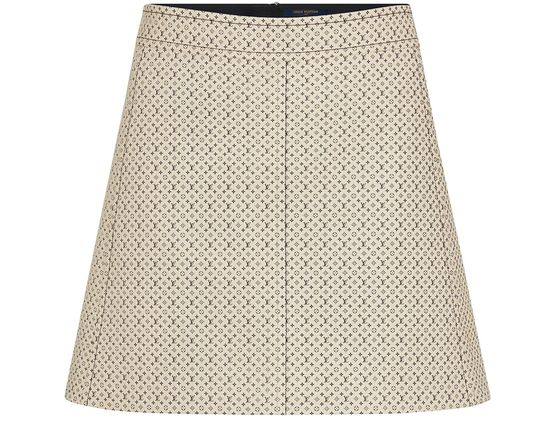 Women's Louis Vuitton Monogram Leather Mini Skirt