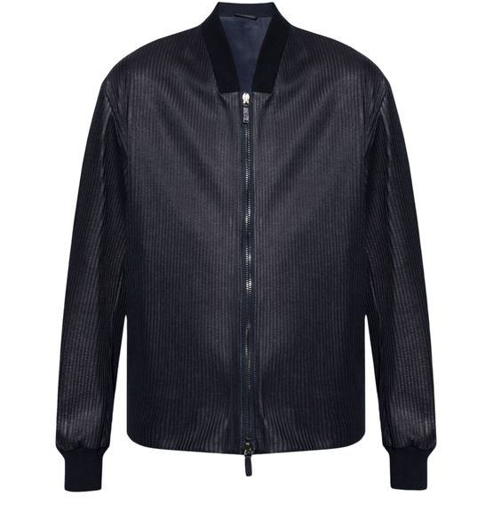 Giorgio armani leather online jacket